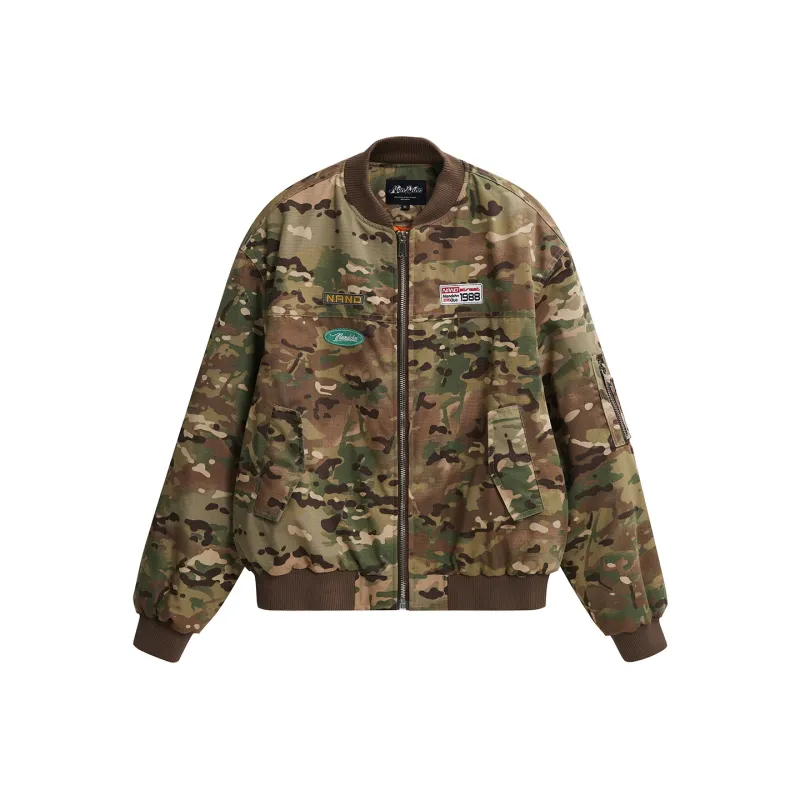 NANDCHN Puffer Jacket Unisex Camouflage-0