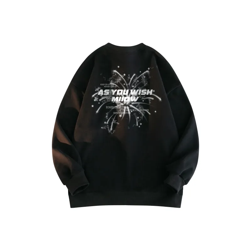 MIIOW Trend Party Series Sweatshirt Unisex Black-0