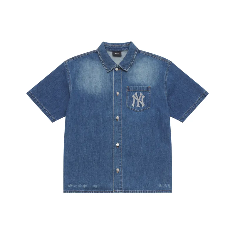 MLB Basic Collection Shirts Unisex Blue-1