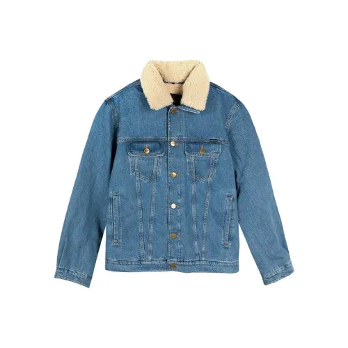 COACH FW23 Denim Jacket Men's Denim Blue