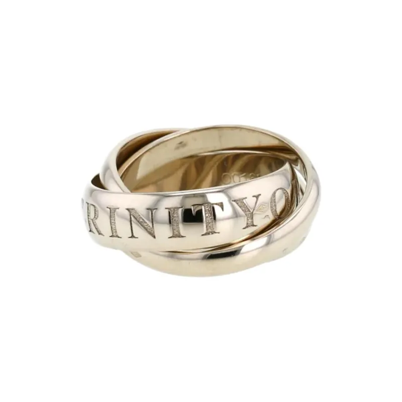 Cartier White Gold Trinity Ring-0