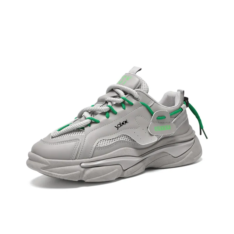 Yalu Preferred Slip Resistant, Abrasion Resistant, Breathable, Lightweight Low Top Chunky Sneakers Men's-11