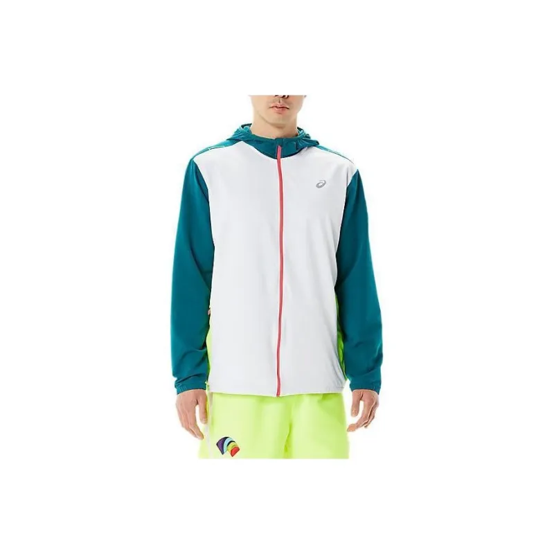 Asics Ready-Set Jacket Color Block Wch Jackets Coats Men's White-0