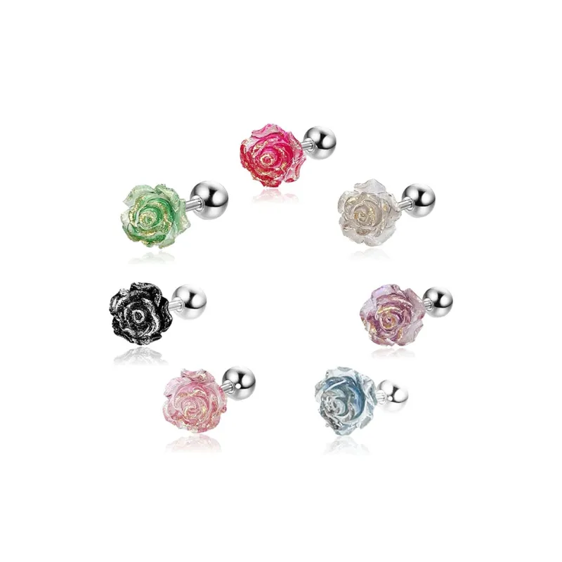 AEMC Titanium Steel Stud Earrings Unisex-28