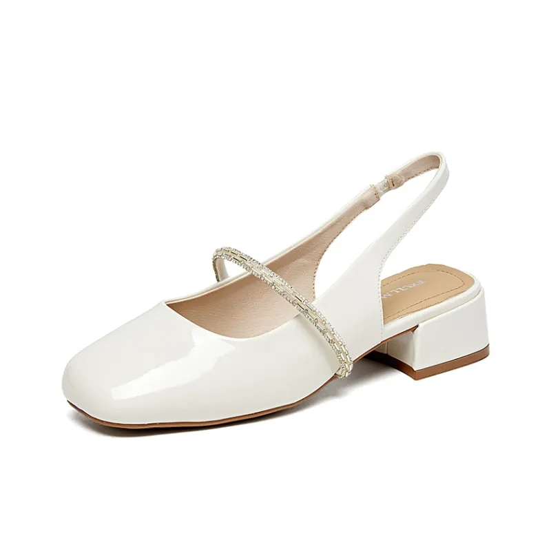 EXULL Q Block Heel High Heels 3.5CM Women's-1