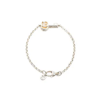 GUCCI 2021 2024 Sterling Silver Double G Key Bracelet