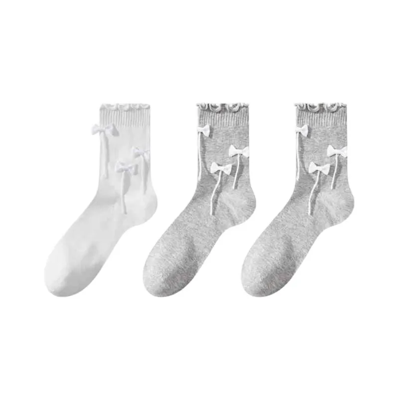MADALLO Mid Calf Socks Women's 3 Pack-4