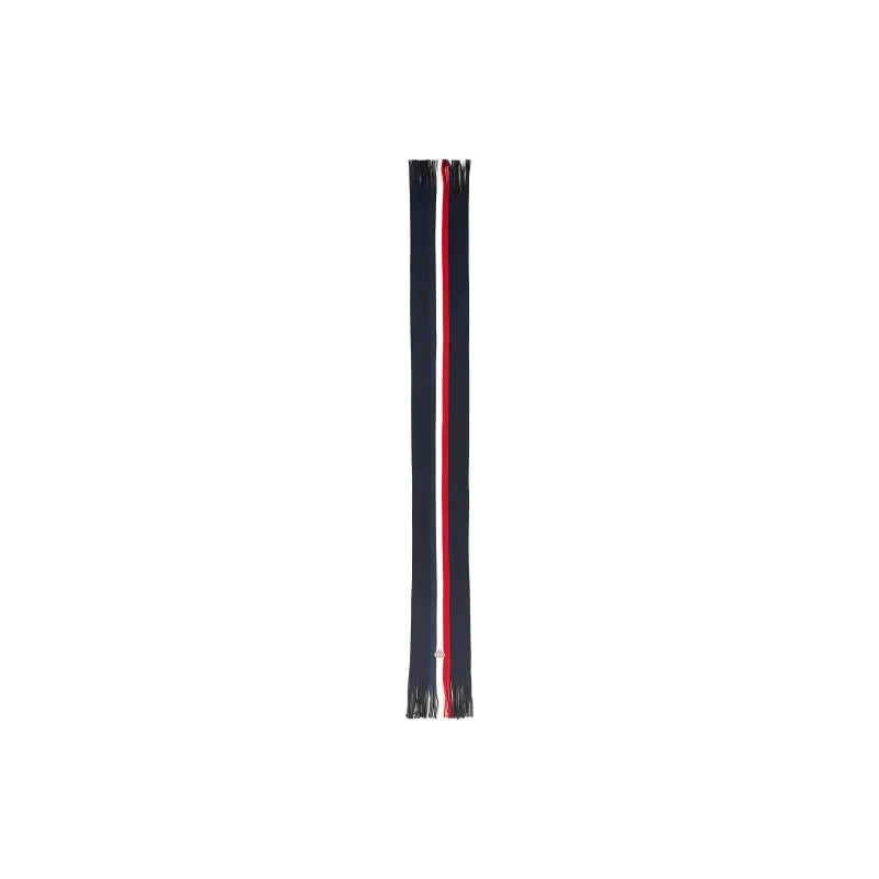 Moncler Wool Knit Scarves Men's Navy-1