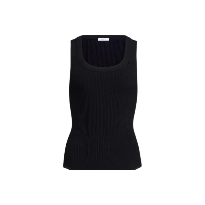 Alaia Sleeveless Ribbed Knit Bodysuit-2