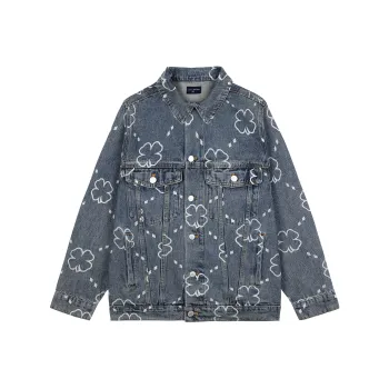 LUCKY BRAND Denim Jackets Unisex Denim Dark Blue