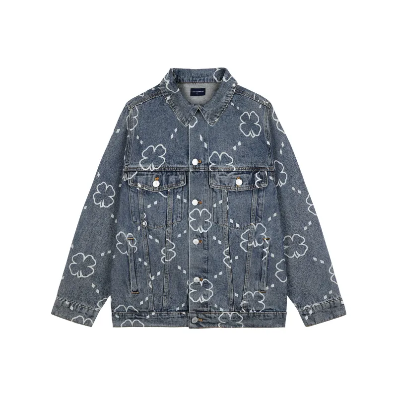 LUCKY BRAND Denim Jackets Unisex Denim Dark Blue-0