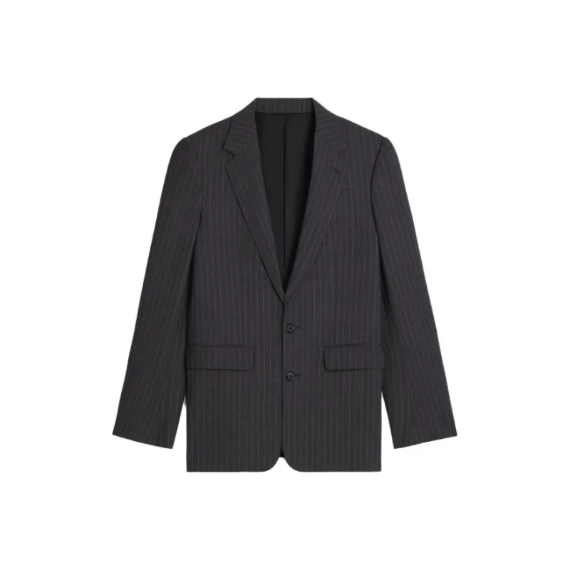 CELINE Classic Jacket In Striped Wool-0
