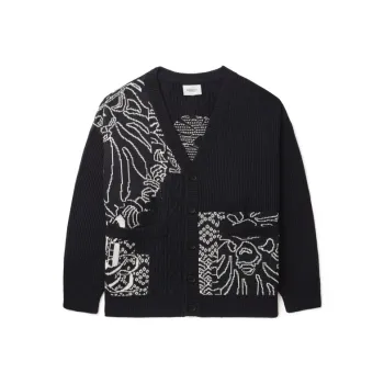 BAPE BLACK Logo Cardigan