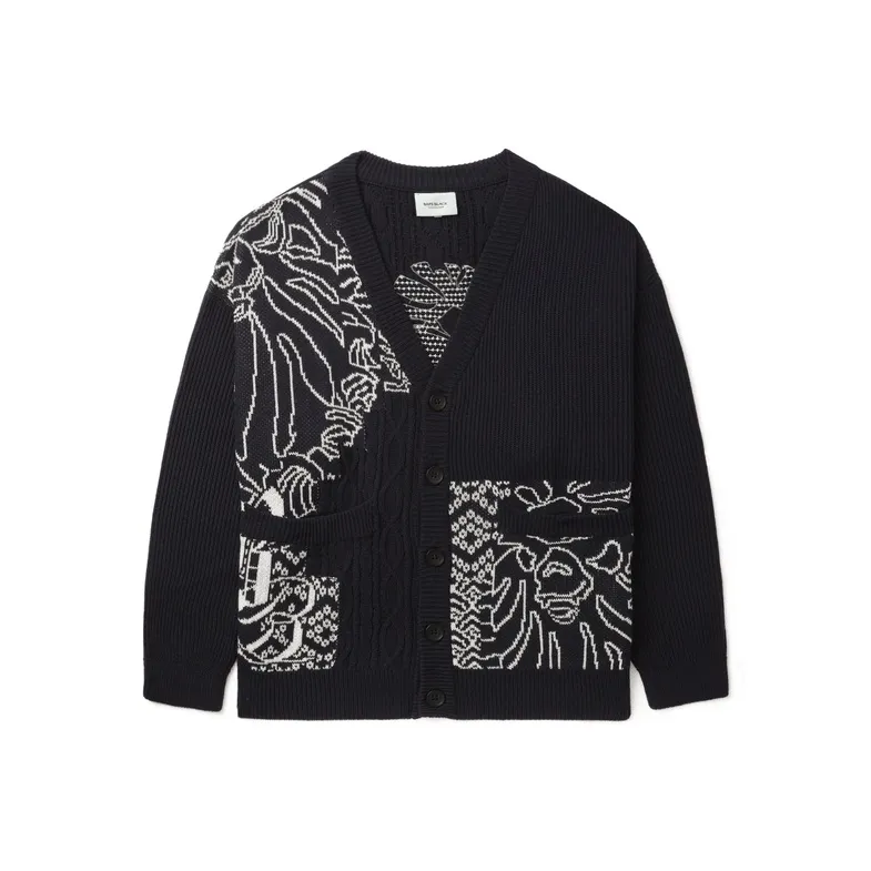 BAPE BLACK Logo Cardigan-0
