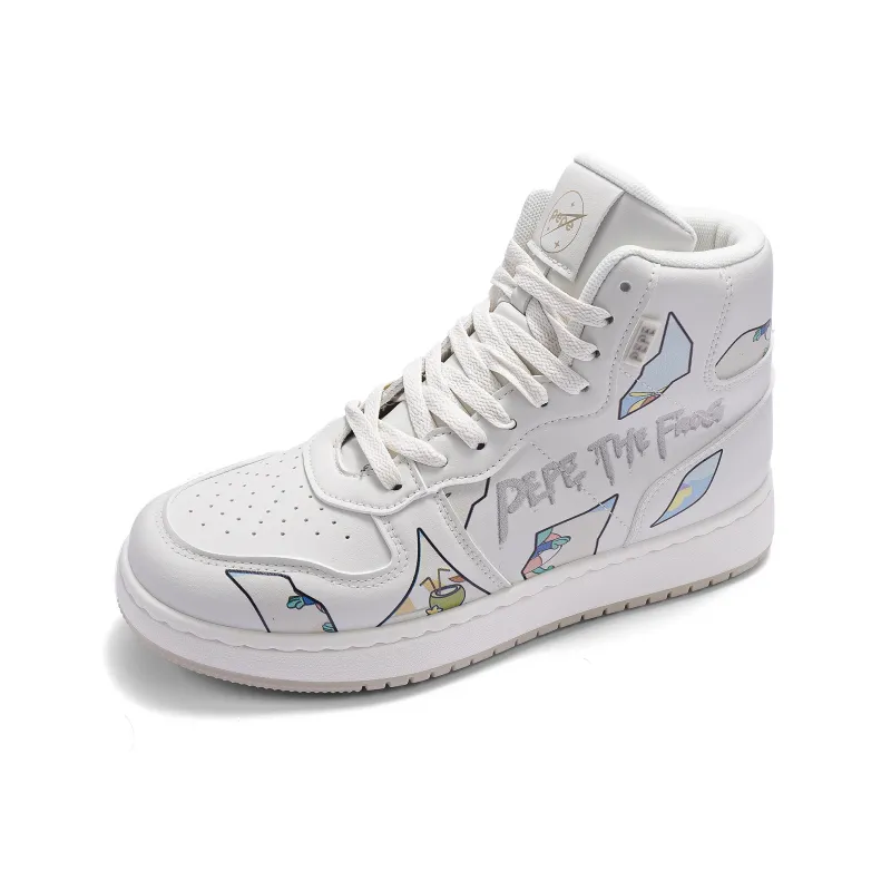 Pepe The Frog High-Top Skateboard Shoes Unisex-10