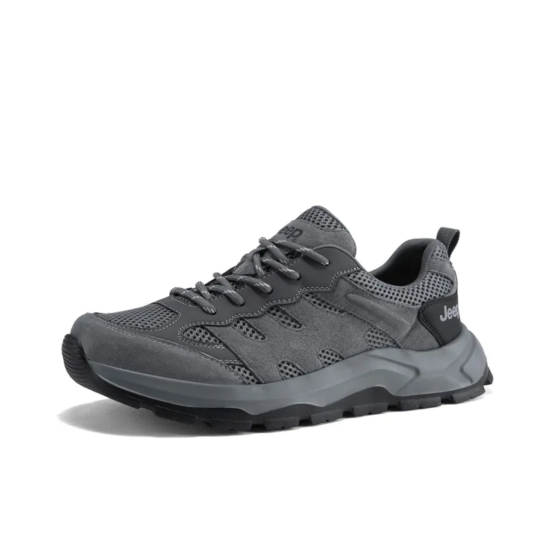 Jeep Casual Shoes Men Low Top Black, Gray, Sand-9