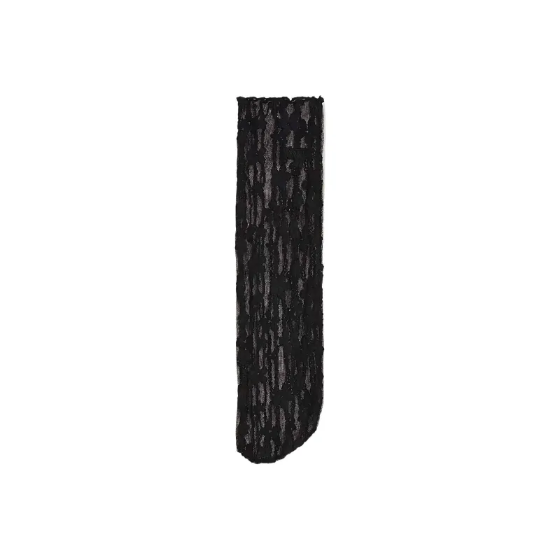 Vans Lacy Half Crew Socks Stockings Women's 1 Pack Black-1