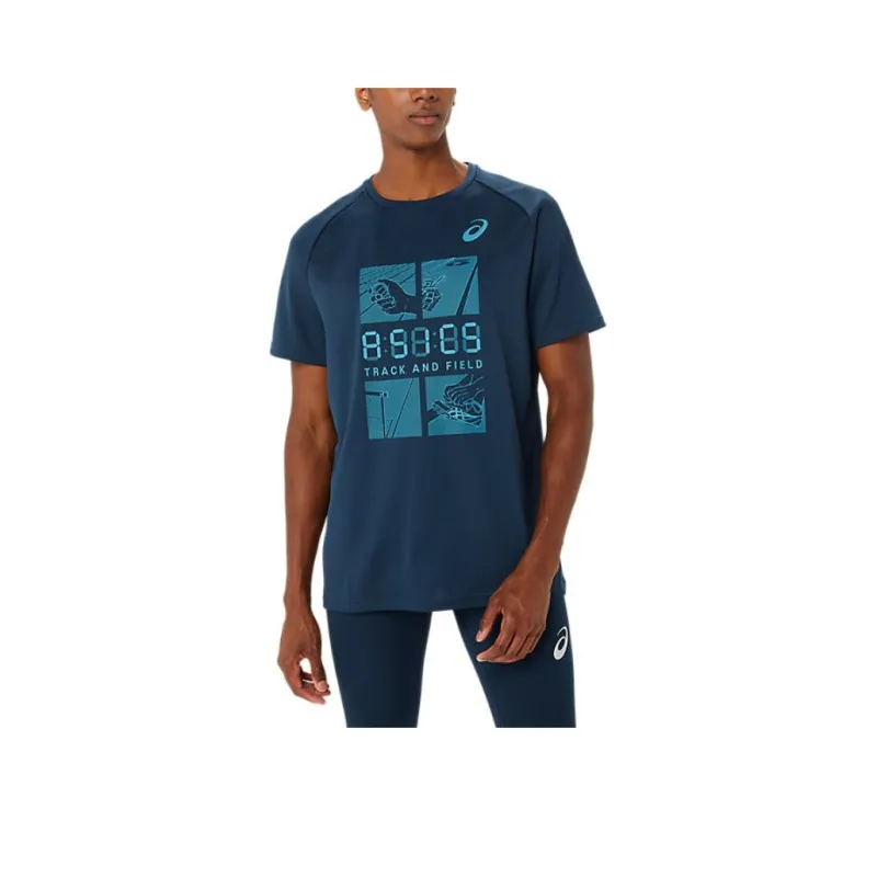 Asics T Shirt Men's French Blue-0