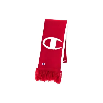 Champion Acrylic Knit Scarves Unisex Red