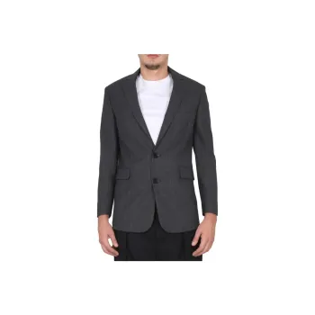 ASPESI Flap-Pocketed Single-Breasted Blazer