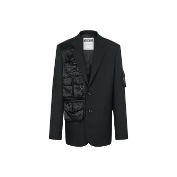MOSCHINO SS24 Business Suit Men's Black
