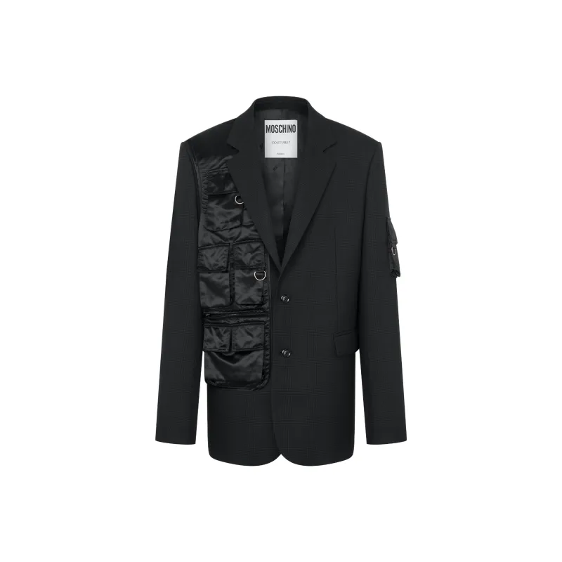 MOSCHINO SS24 Business Suit Men's Black-0