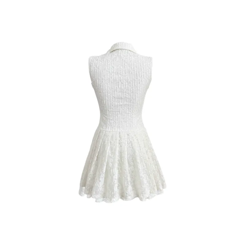 ONEPASS Sleeveless Dress Women's White-1