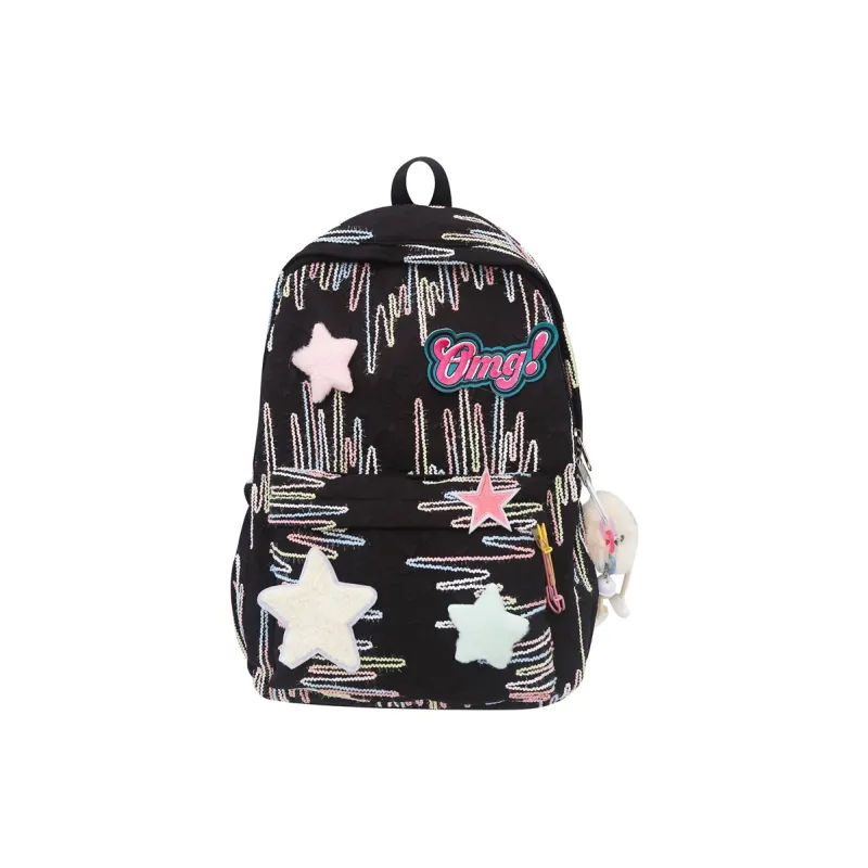 O'ROTA Nylon Backpack Large Size Women's Multicolor-6