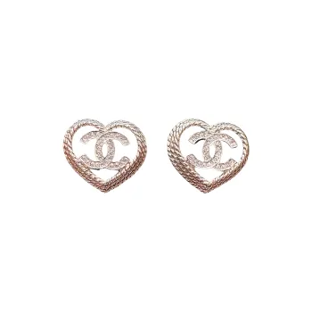 CHANEL Stud Earrings Unisex