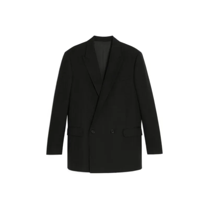 CELINE Striped Wool Boxy Blazer Jacket-0