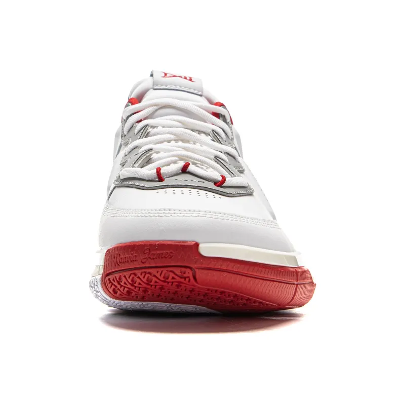 LiNing WOW 1 Cushioning, Slip Resistant, And Abrasion Resistant Low Top Basketball Shoes Men's Standard White-4