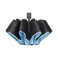 [Manual Open/Close]8-Rib Outward-Curling Hair-Sky Blue