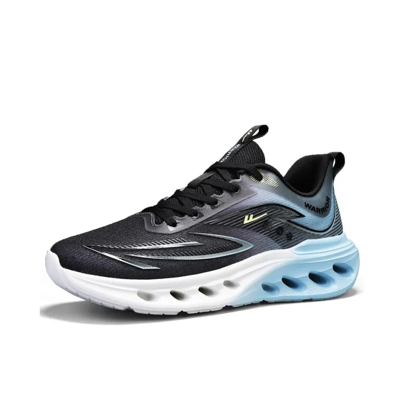 WARRIOR Running Shoes Men Low Top White Blue/White Orange/Black Blue-15