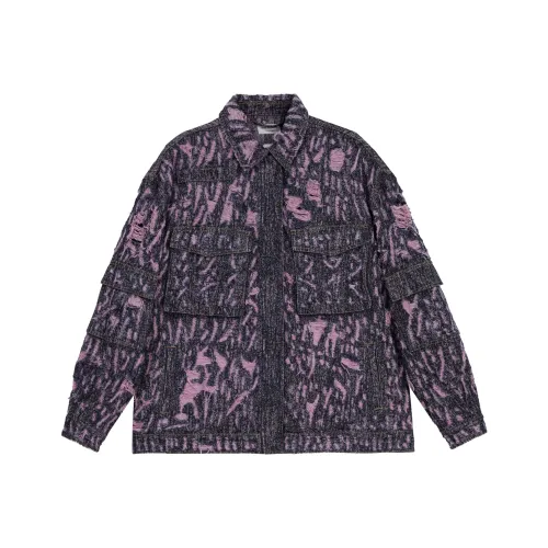 VANN VALRENCÉ Denim Jackets Unisex Denim Pink