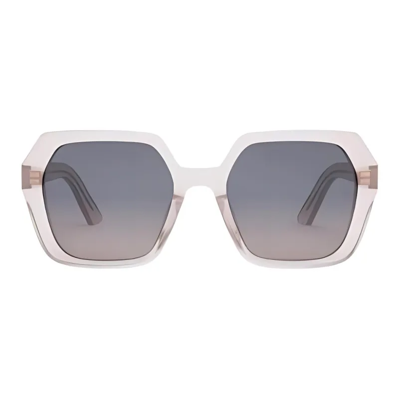DIOR Acetate Irregular Shape Sunglasses Women's Pink-1