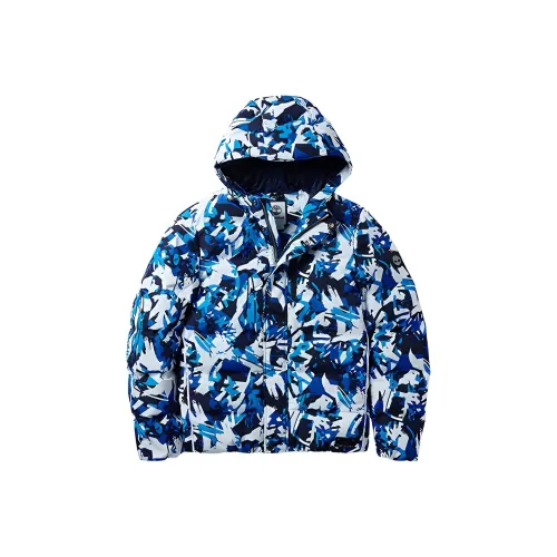 Timberland Down Jackets Men Camouflage Blue