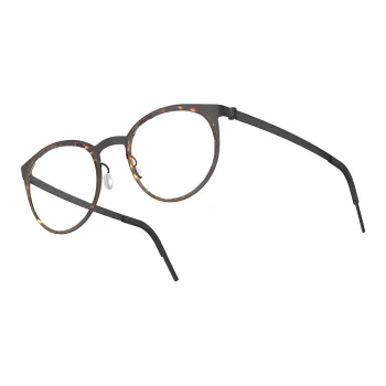 LINDBERG Titanium Steel Round Eyeglass Frames Unisex Tortoiseshell