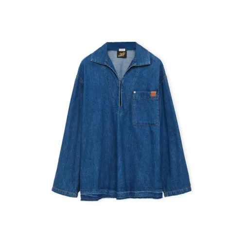 LOEWE Denim Jackets Men Blue