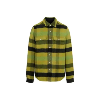 RICK OWENS Check pattern Cotton Shirt