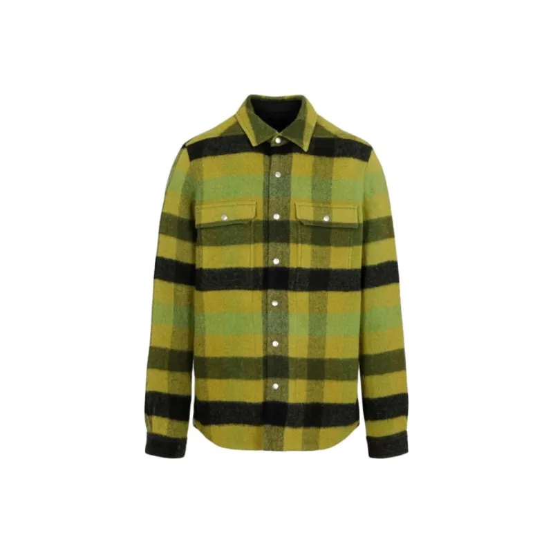 RICK OWENS Check pattern Cotton Shirt-0