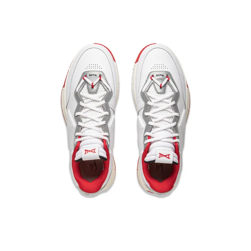 LiNing WOW 1 Cushioning, Slip Resistant, And Abrasion Resistant Low Top Basketball Shoes Men's Standard White-3