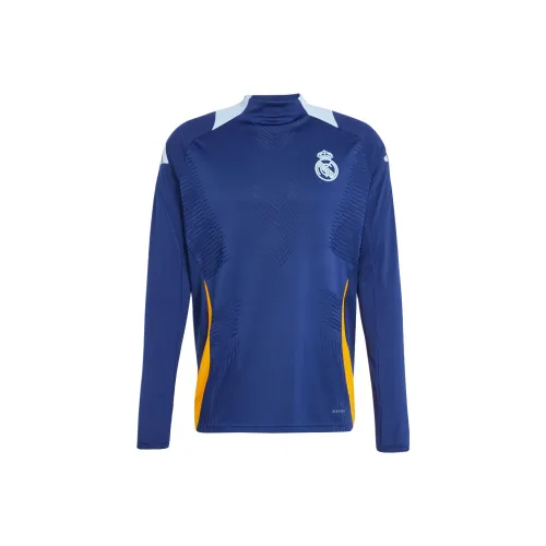 Adidas Real Madrid C.F Sweatshirt Men's Navy Blue/Bright Blue/Deep Orange Yellow