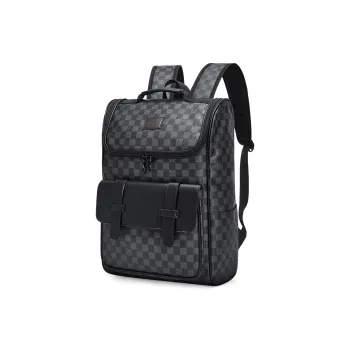 CORALDAISY Synthetic Leather Backpack Men's Knight Black