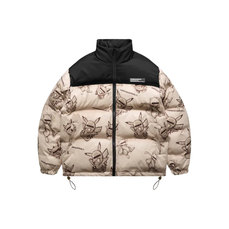 HARSH AND CRUEL Puffer Jacket Winter Unisex-30