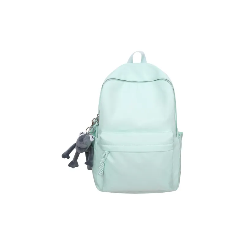 OUZIHUANG Nylon Backpack Unisex Black/Light Gray/Red/Dark Blue/Light Green-5