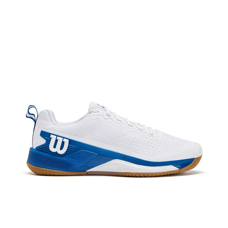 Wilson RUSH PRO 4.5 Cushioning, Breathable, Supportive Low Top Tennis Shoes Men's White Blue-1
