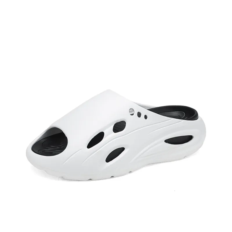 FCMM Cut Out Quiet Slip Resistant Massage Slide Slippers Men's-5