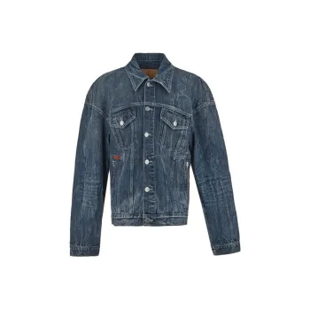 Martine Rose Denim Jackets Men Blue