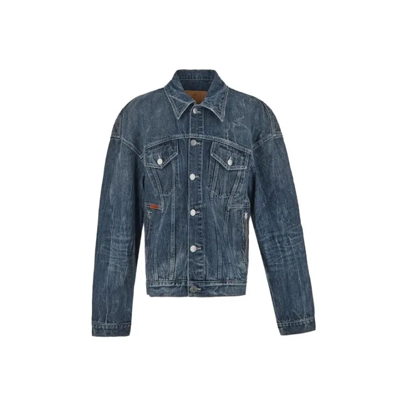 Martine Rose Denim Jackets Men Blue-0