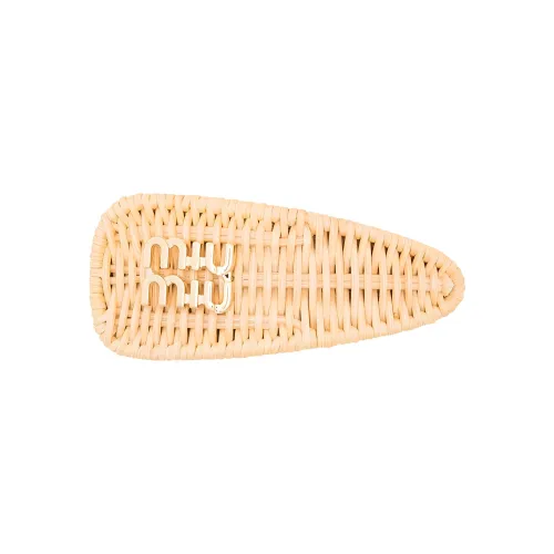 MIU Discover miu Hair Clips Women's Yellow
